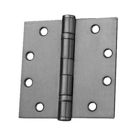 Heat Wave PB74545-652 4.5 x 4.5 in. Brushed Chrome Plain Bearing Hinge - Brushed Chrome - 4.5in. x 4.5in. HE3291737
